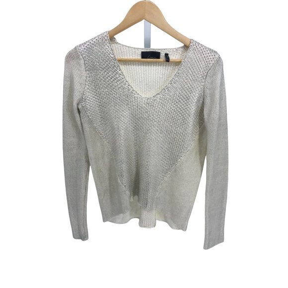 Line & Dot Angelcore Sweater Contrast Metallic Medium - Picture 1 of 9